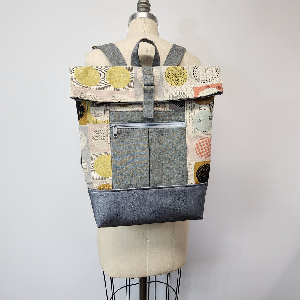 Backpack Bag in Celestial Collage