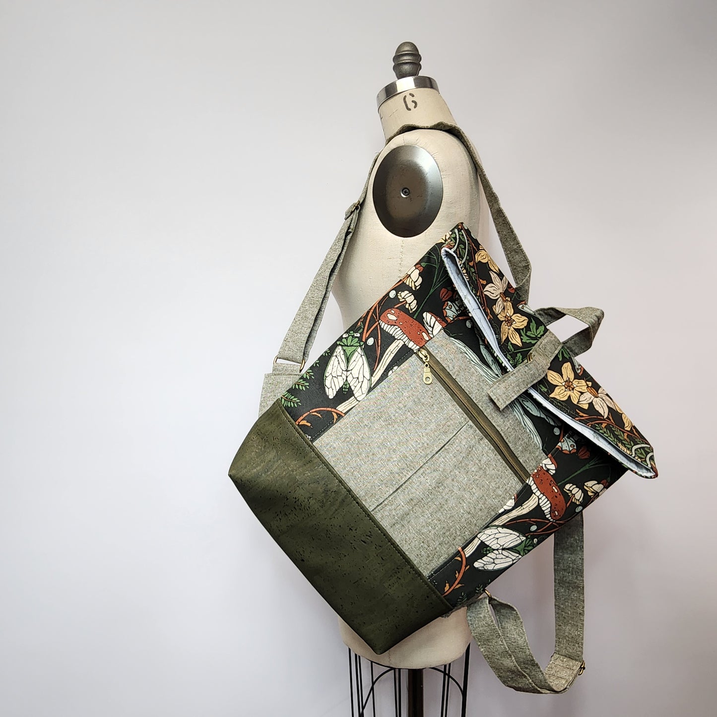 
                  
                    Backpack Bag in Forest Flora Sage
                  
                