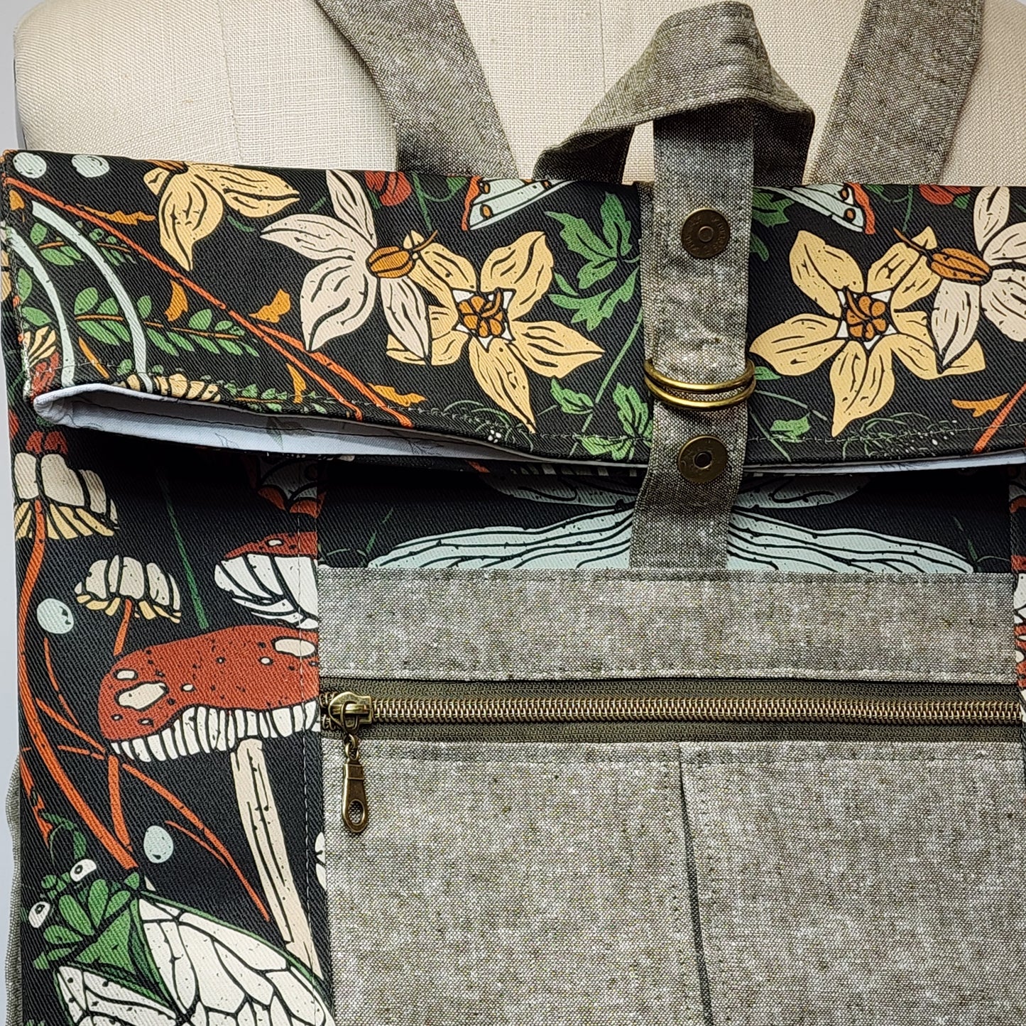 
                  
                    Backpack Bag in Forest Flora Sage
                  
                