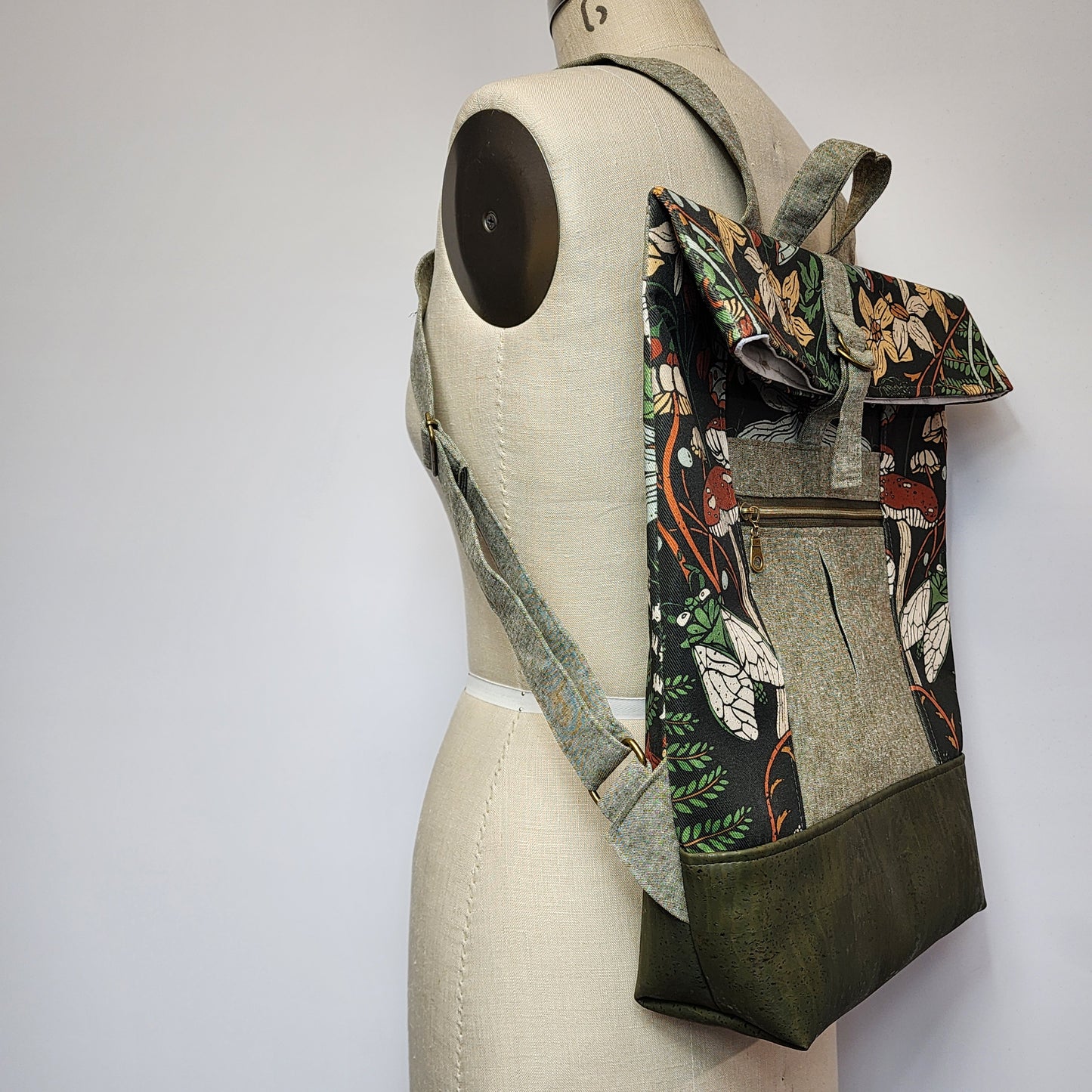 
                  
                    Backpack Bag in Forest Flora Sage
                  
                