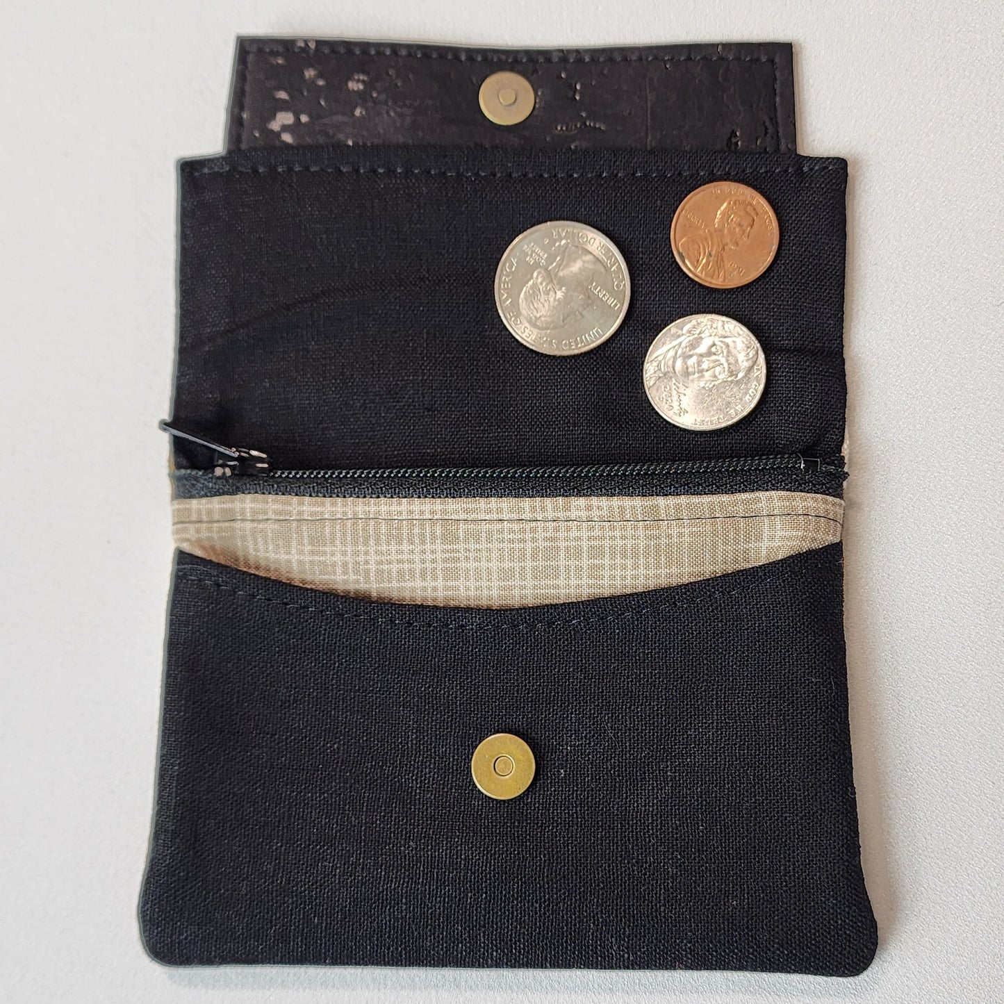 
                  
                    Card Wallet in Terriers on Khaki
                  
                