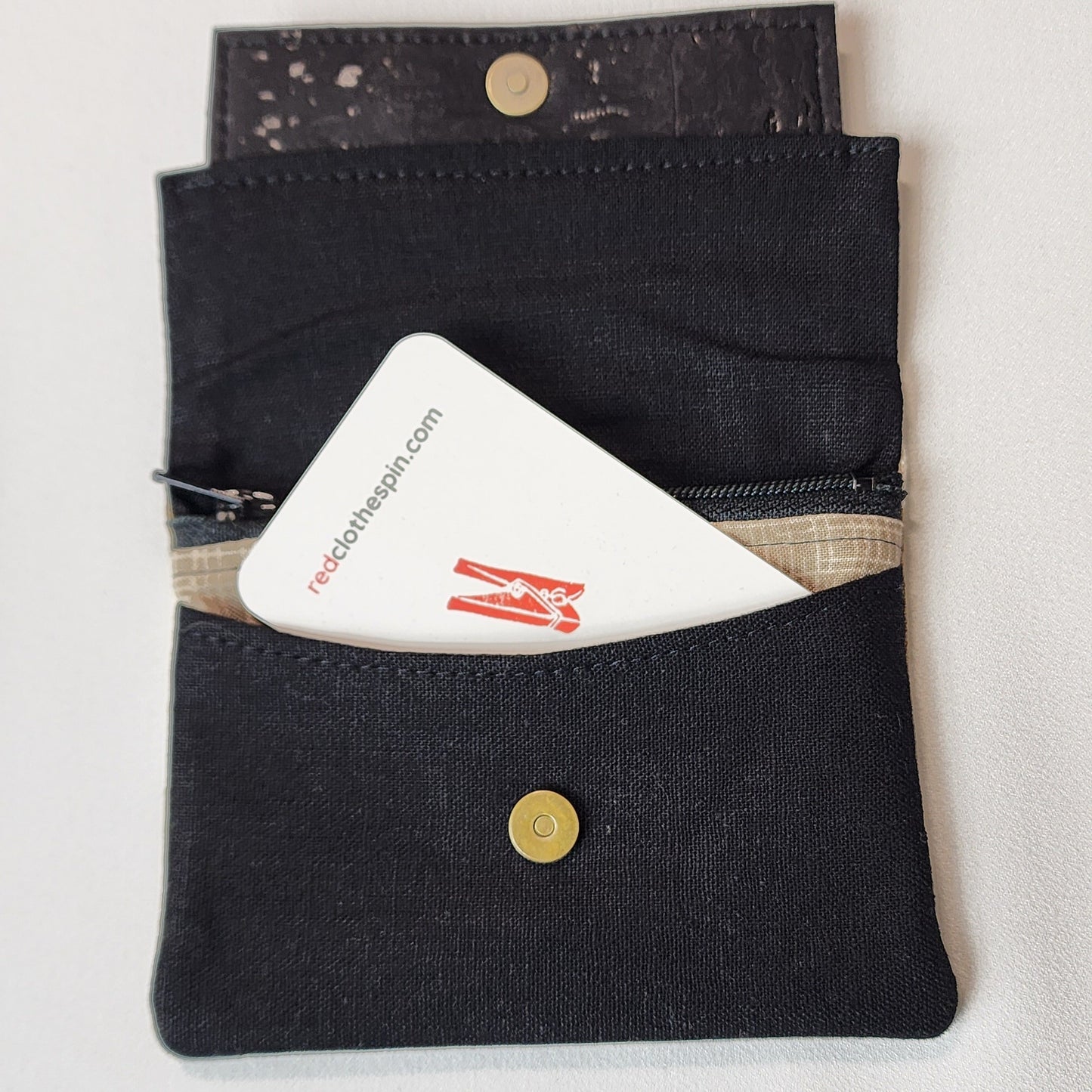 
                  
                    Card Wallet in Terriers on Khaki
                  
                