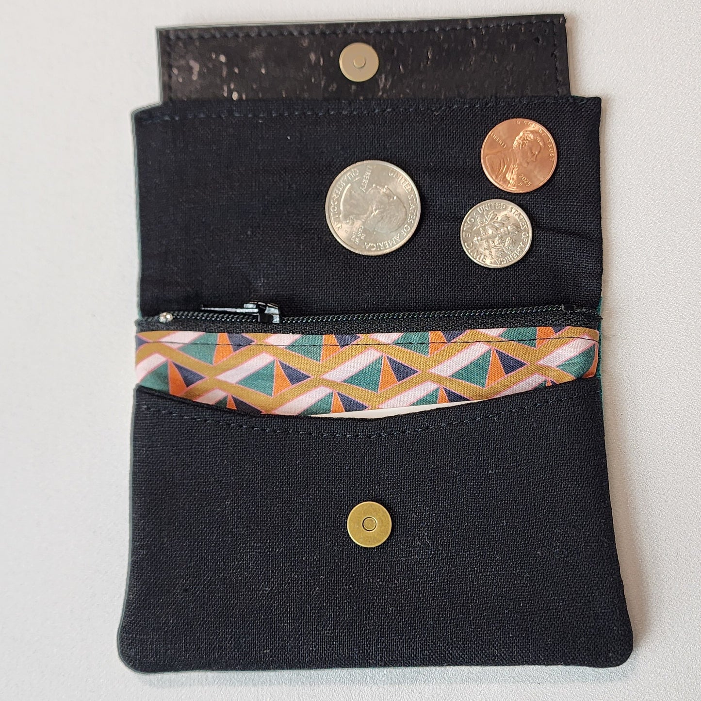 
                  
                    Card Wallet in Terriers on Teal
                  
                