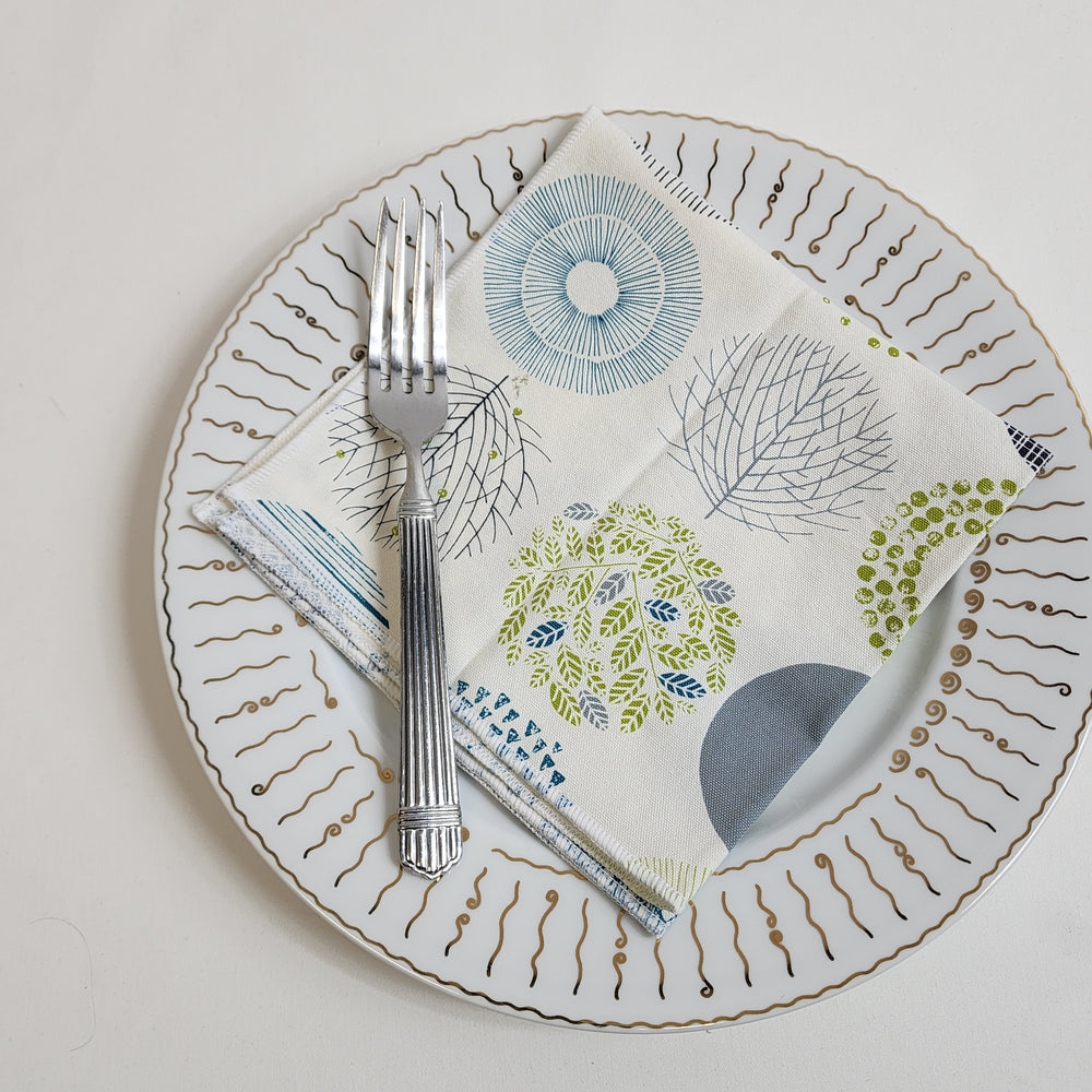 
                  
                    Dinner Napkin Set in Spring Circles
                  
                