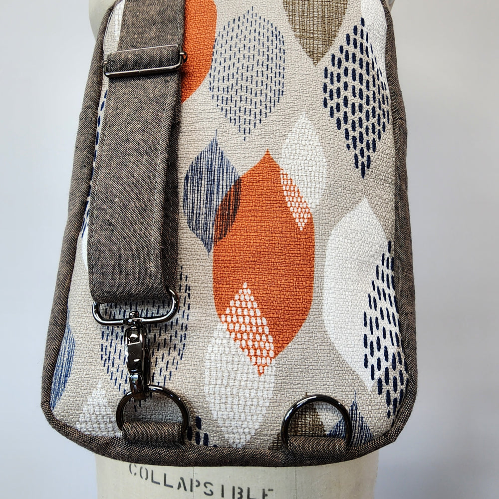 
                  
                    Sling Cross Body Bag in Ground Cover Barkcloth
                  
                