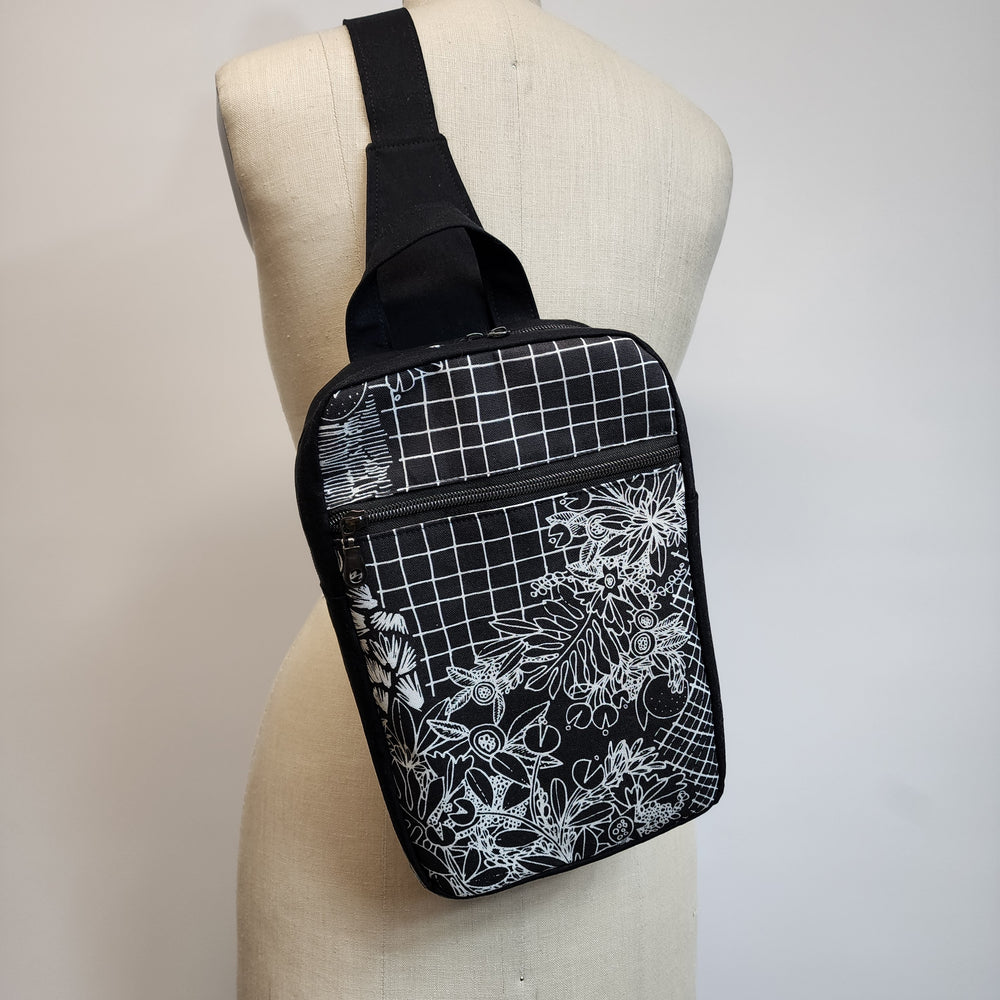 Sling Cross Body Bag in Overgrowth