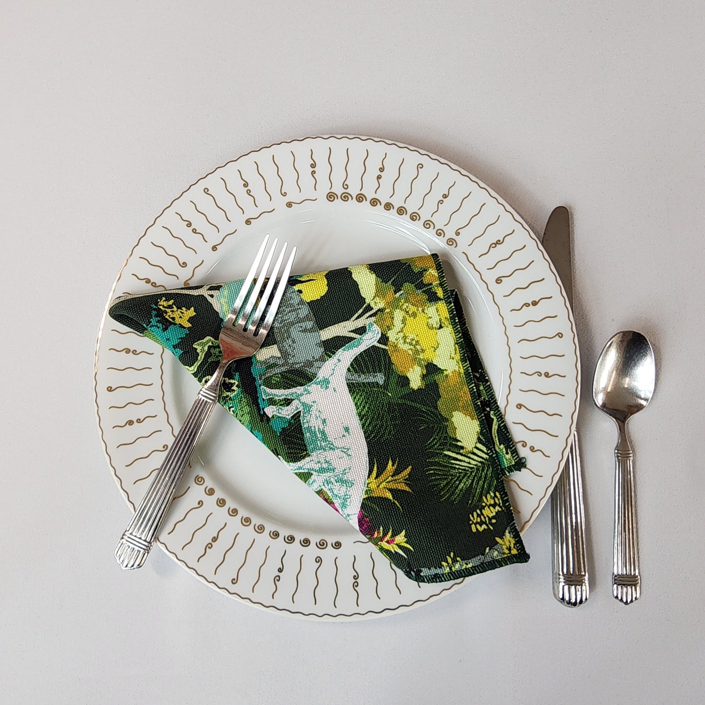 
                  
                    Dinner Napkin Set in Dinosauria
                  
                