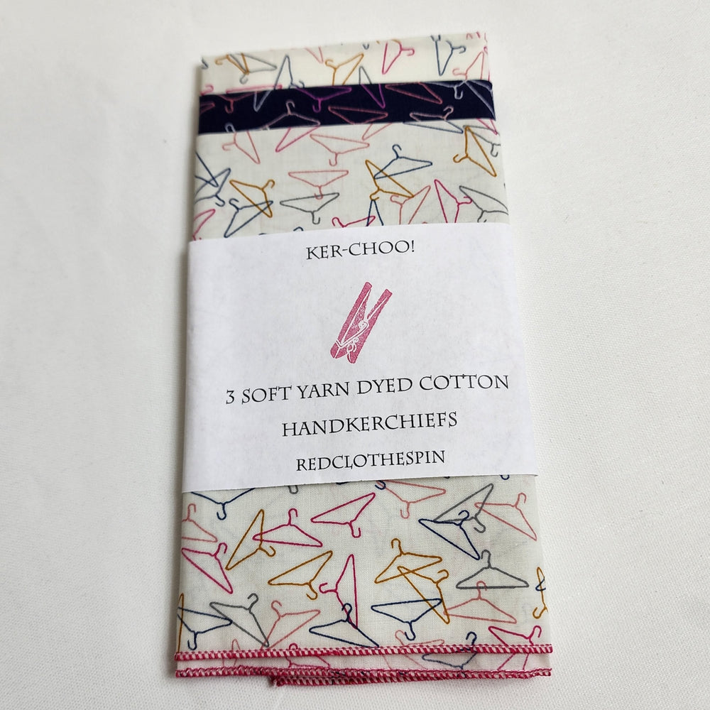 Ker-Choo Handkerchief Set in Tiny Hangers