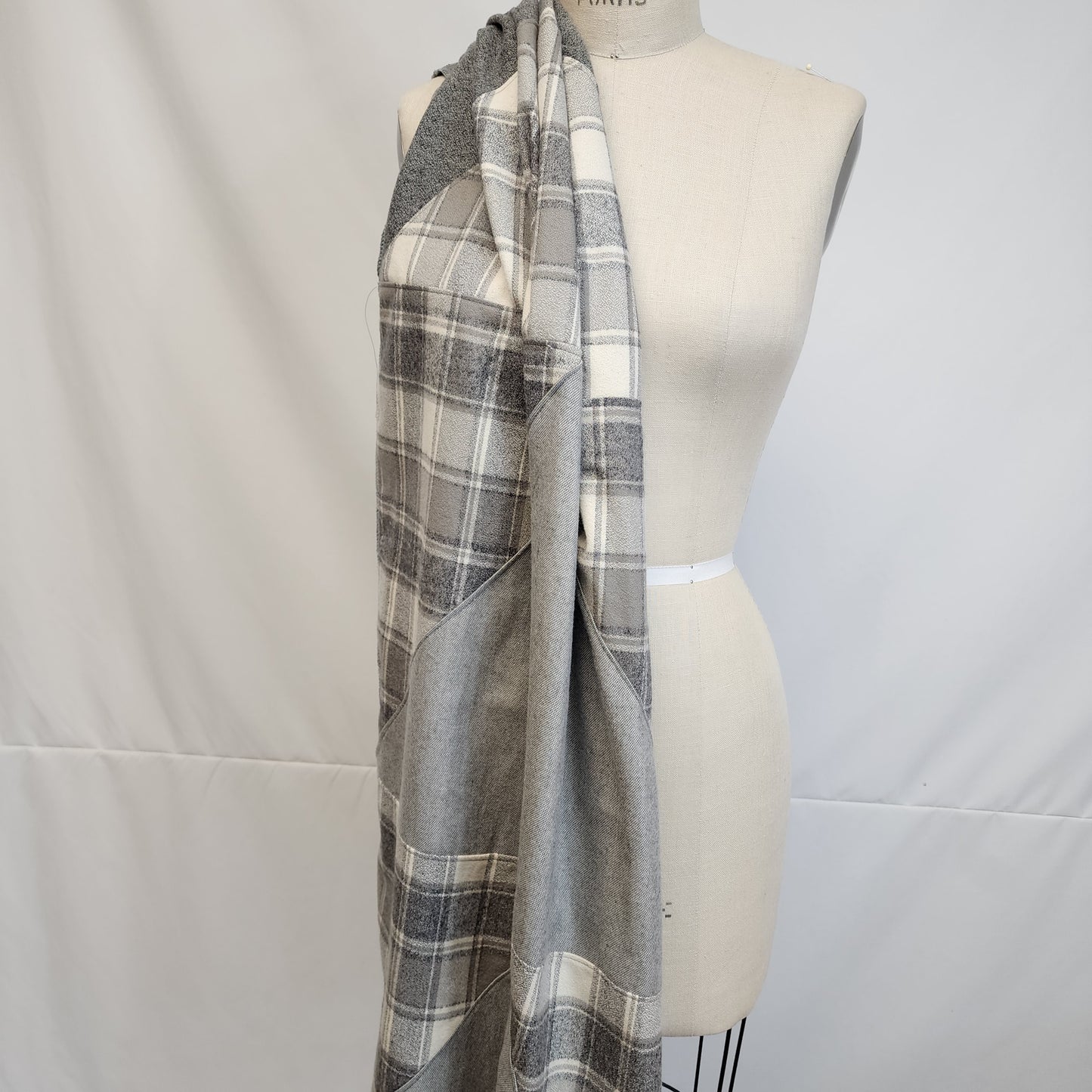 
                  
                    Luxe Flannel Scarf in Shades of Grey
                  
                
