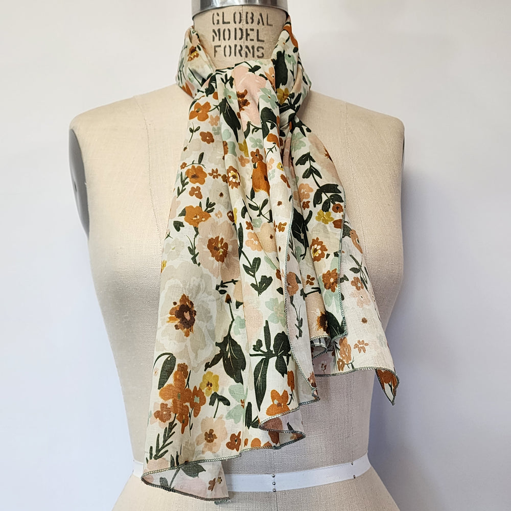 
                  
                    Long Cotton Lawn Scarf in Alice Floral
                  
                