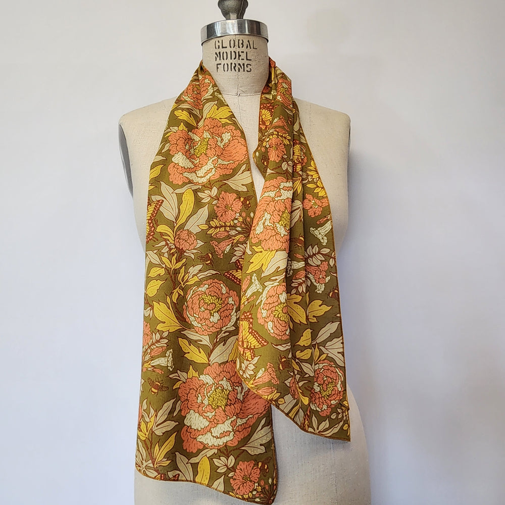 
                  
                    Long Cotton Lawn Scarf in Bountiful Earth
                  
                