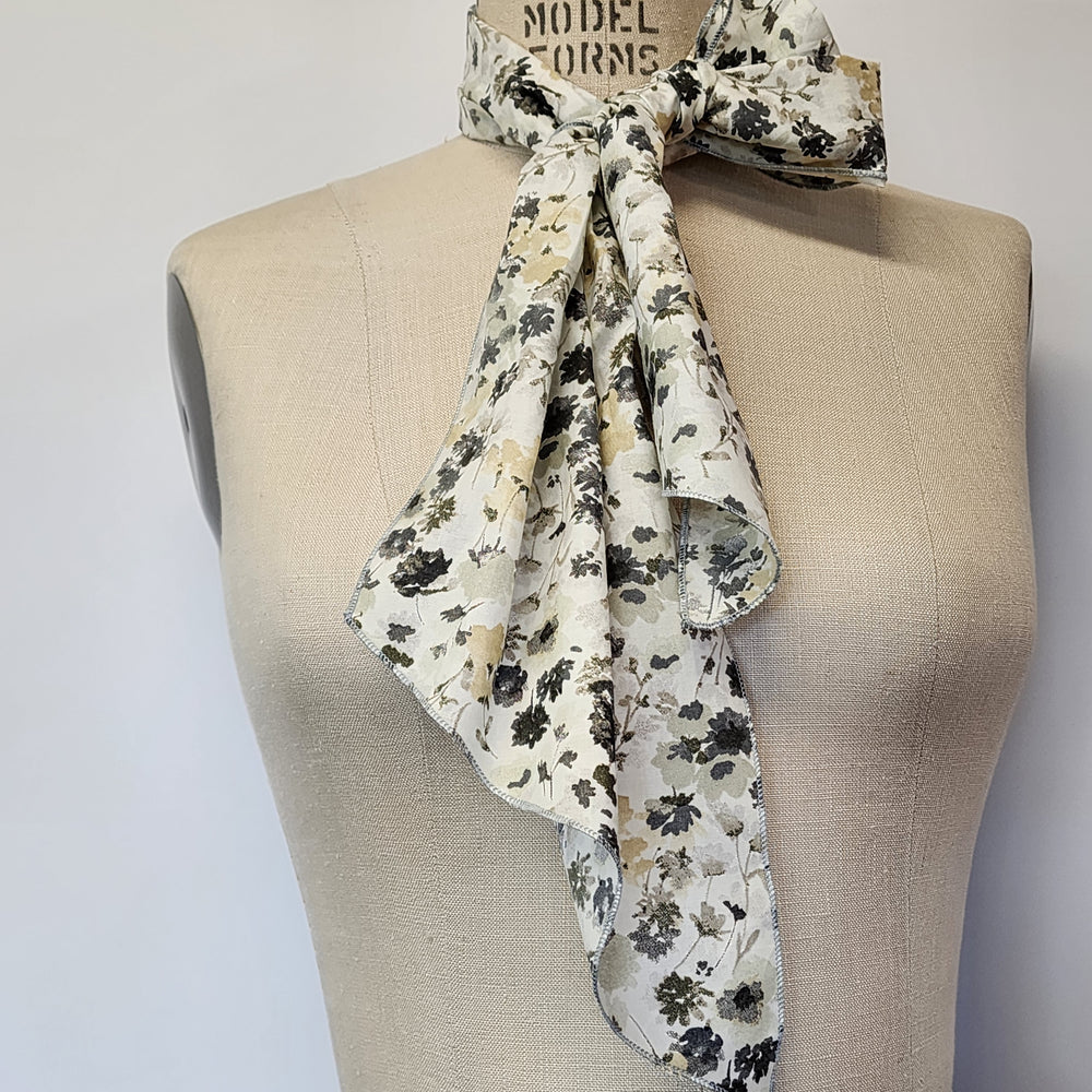 
                  
                    Long Cotton Lawn Scarf in Tiny Flowers
                  
                