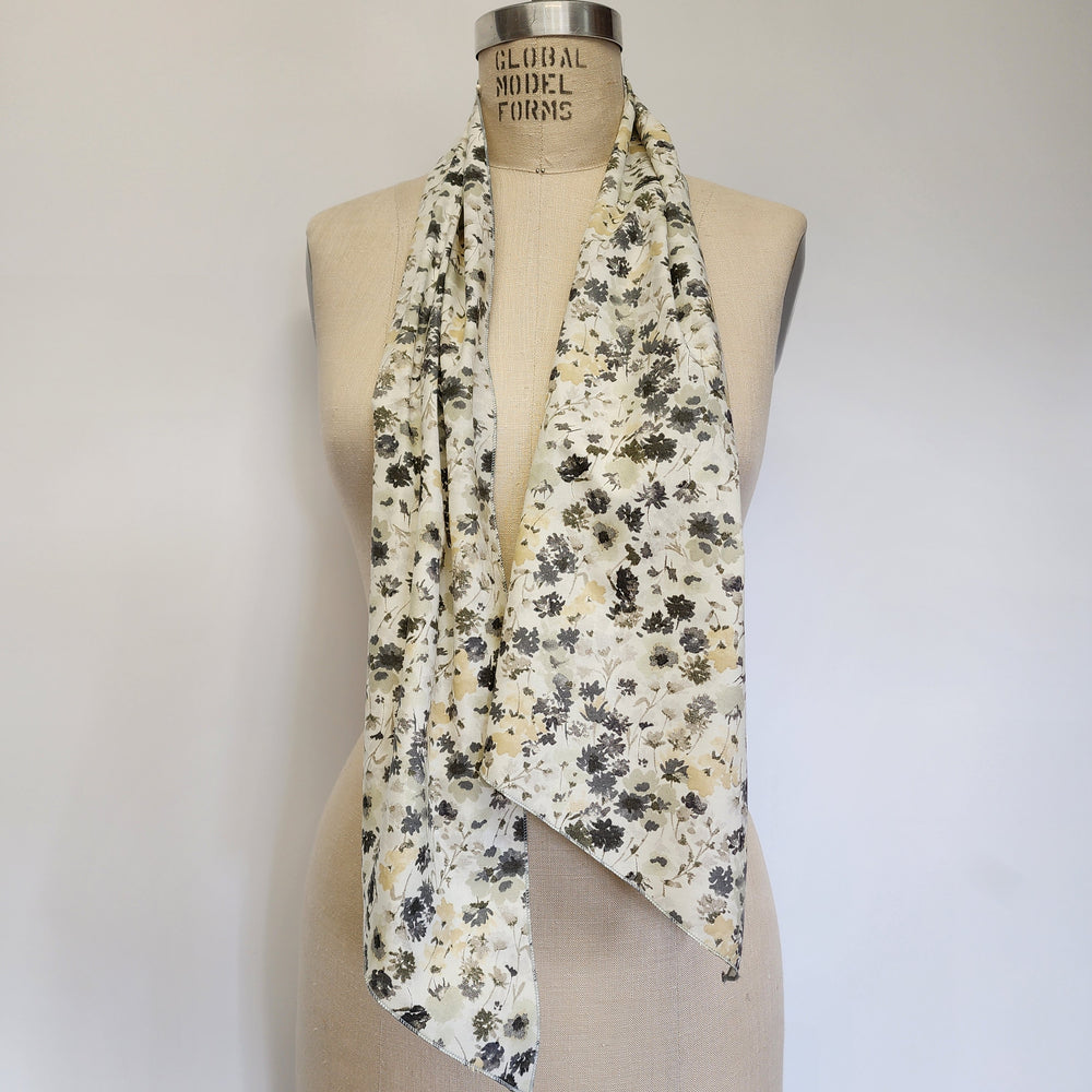 
                  
                    Long Cotton Lawn Scarf in Tiny Flowers
                  
                