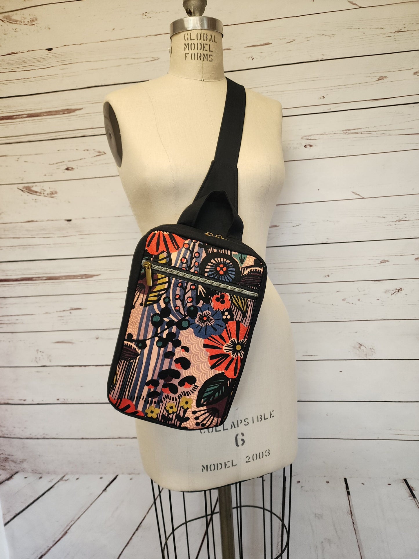 
                  
                    Sling Cross Body Bag in Way of Flowers
                  
                