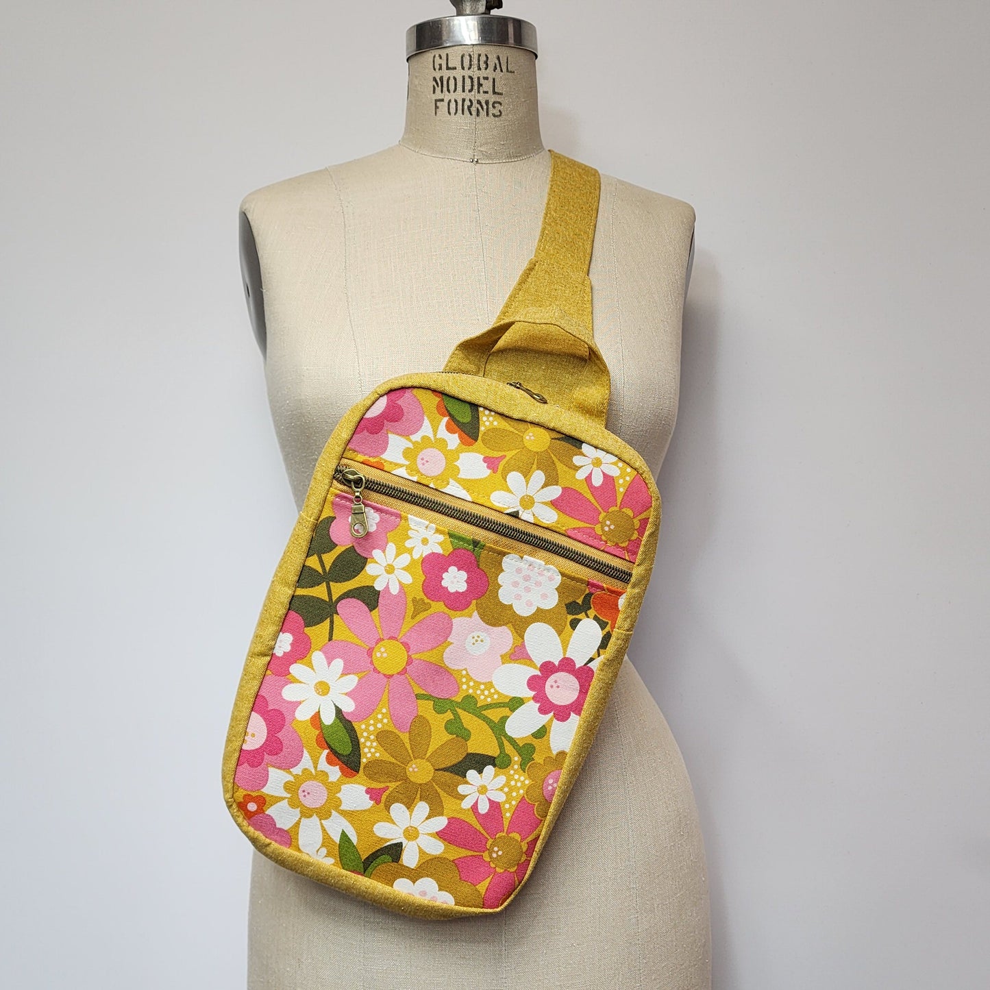 
                  
                    Sling Cross Body Bag in Joyful June Floral
                  
                
